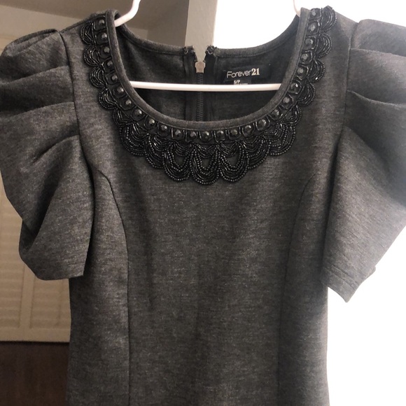 Forever 21 gray short dress size S - Picture 3 of 4